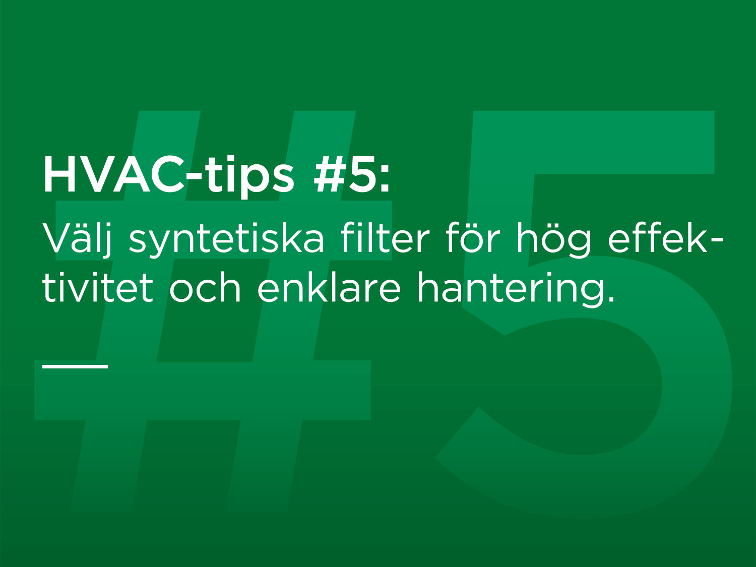 pre-filter usage