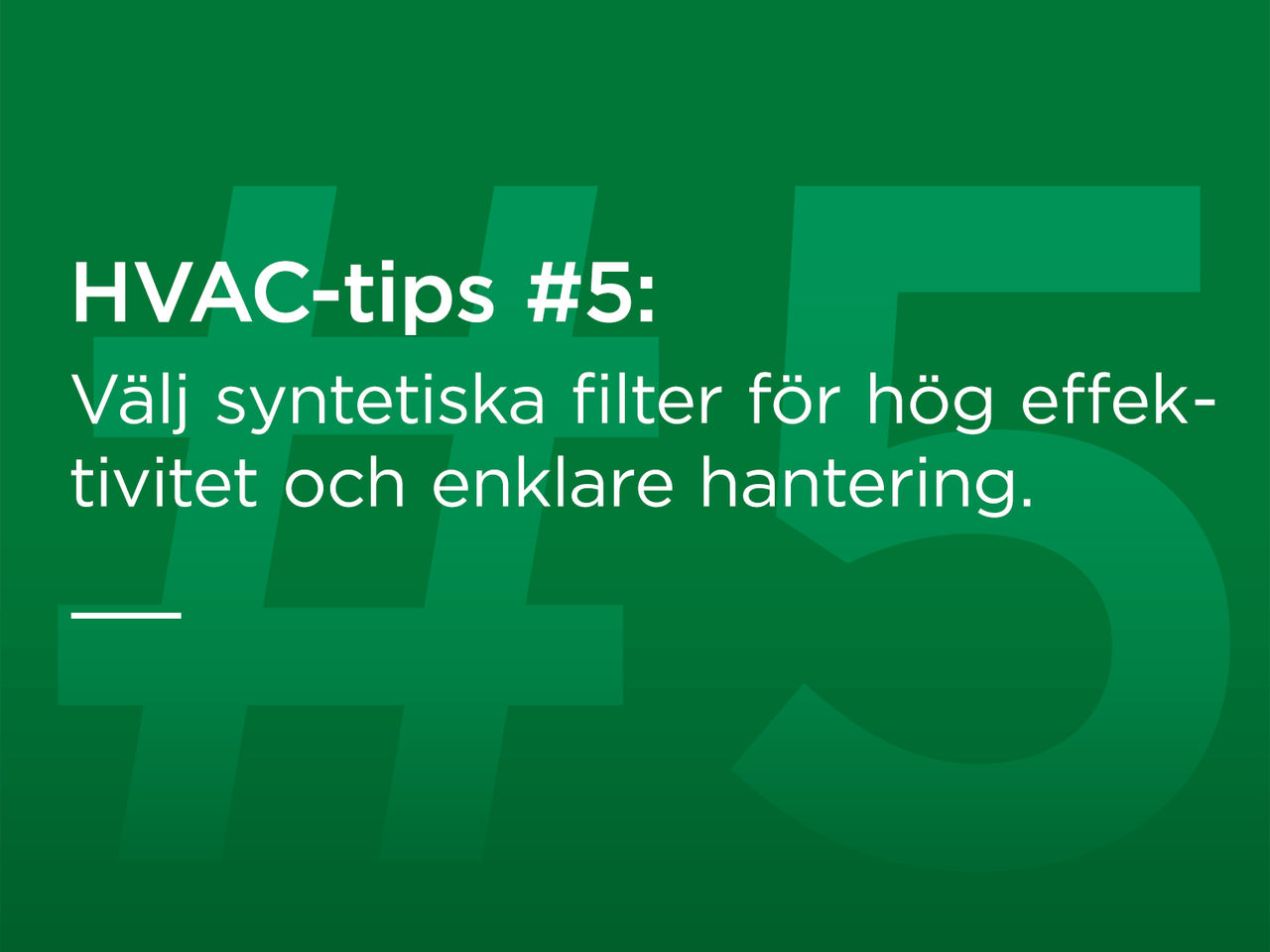 pre-filter usage