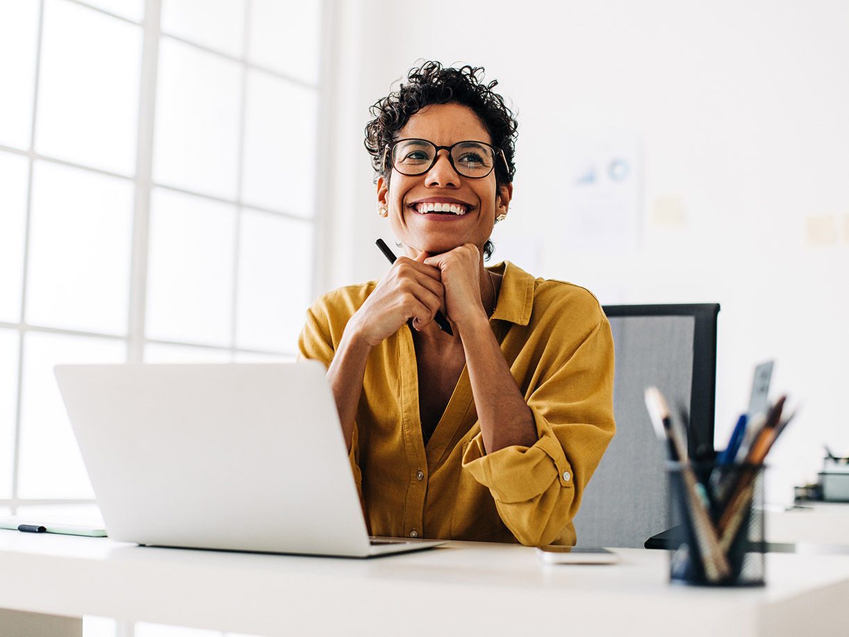 woman in the office