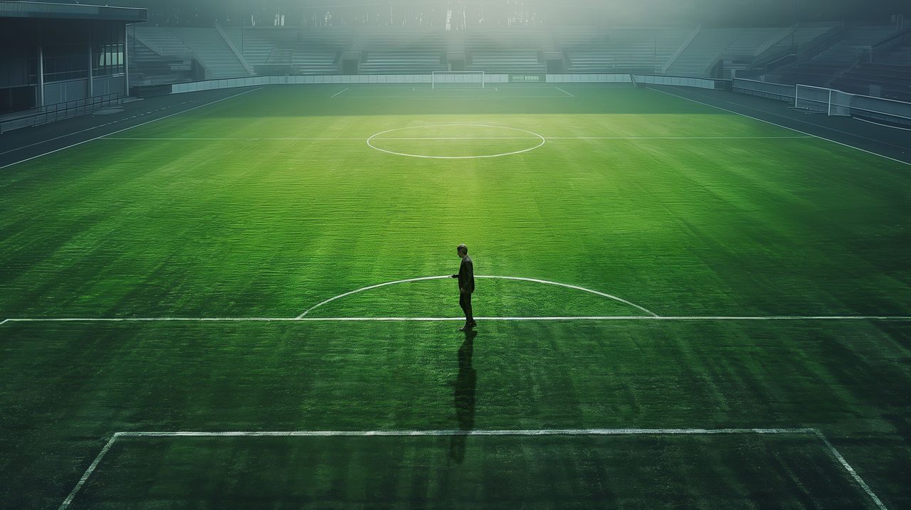 man on soccer field